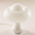 A vintage white, thick, opaline glass mushroom lamp by peill & putzler was manufactured in germany in the 1960s. It...
