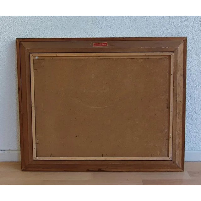 William Goliasch, Still Life with Watering Can and Cacti, 1960s, Oil and Gouache on Wood, Framed For Sale - Image 9 of 10
