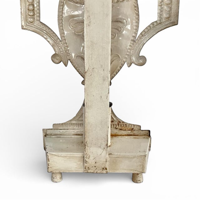 Brown Vintage Urn With Flowers Metal Table Lamp or Sconce For Sale - Image 8 of 10