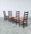 Rustic Handcrafted Oak and Rush High Back Dining Chairs, Belgium, 1940s, Set of 4 For Sale - Image 17 of 18