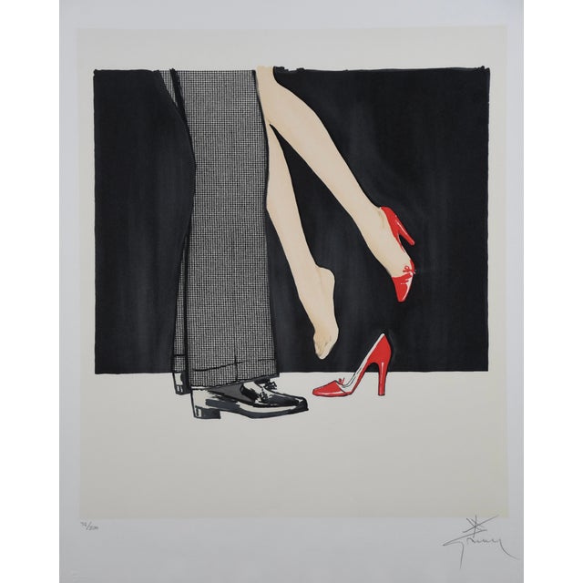 René Gruau, Bonjour Chérie, 1990, Acrylic on Paper For Sale - Image 6 of 17