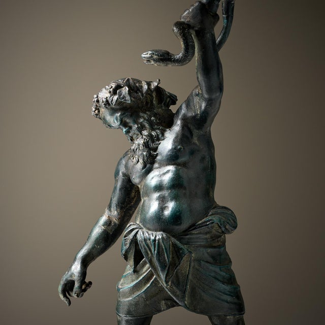 Bronze Antique Sculpture of Silenus, Circa 1880 For Sale - Image 4 of 9