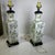 Chinese Pair of Vintage Green Apple Blossom Chinese Lamps For Sale - Image 3 of 12