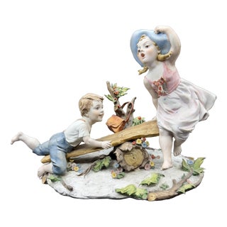 Children on Swing Figure by Benacchio for Triade, 1960s For Sale