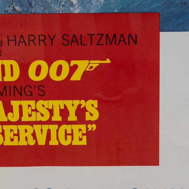 U.S Release James Bond 007 on Her Majestys Secret Service Poster, 1969 For Sale - Image 12 of 18
