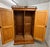 Wood Early 20th Century French Belle Époque Faux Bamboo Bird's-Eye Maple Armoire For Sale - Image 7 of 14