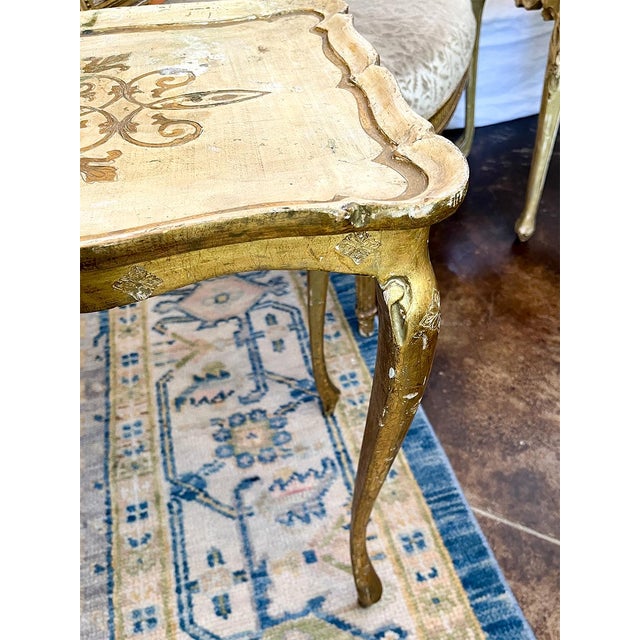 Italian 19th Century Rectangular Florentine Side Table For Sale - Image 3 of 3
