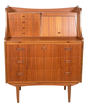 Mid-Century Teak Dresser With Dressing Table, 1960s