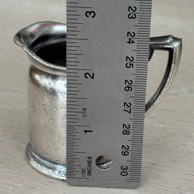 Metal 1930s Hotel Silver Creamer “The Roosevelt New York” For Sale - Image 7 of 7