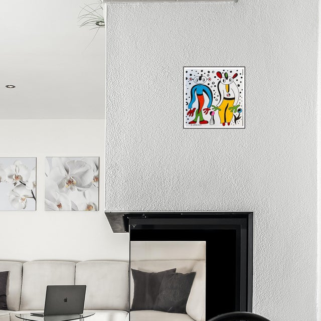 The Meeting Under Dots captures the quiet electricity of two beings encountering each other in a universe full of tiny...