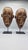 Pair of Ngbandi masks originating from Congo. These masks were used in ceremonies or rituals to embody spirits or...