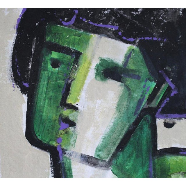 1980s Hidden Portraits XXVIII, 1980s-1990s, Acrylic on Canvas For Sale - Image 5 of 11