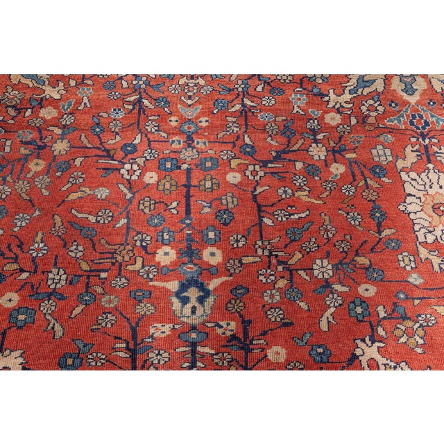 Persian Persian Sultanabad Rug For Sale - Image 3 of 9