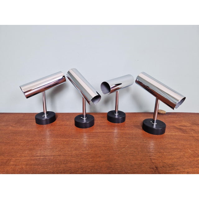 1970s Tubular Chromed Metal Articulated Wall Lights by Staff Leuchten, Germany, 1970, Set of 2 For Sale - Image 5 of 18