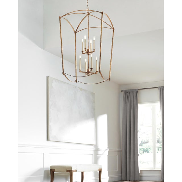 Sean Lavin by Visual Comfort Studio Thayer Extra Large Lantern, Antique Gild For Sale In Greenville, SC - Image 6 of 7