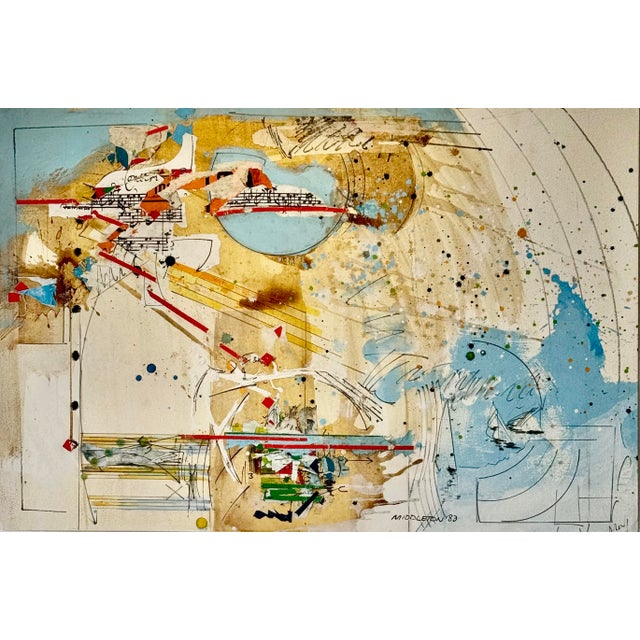 Sam Middleton, 83 Stormy Weather, Collage and Mixed Media on Paper For Sale - Image 6 of 6