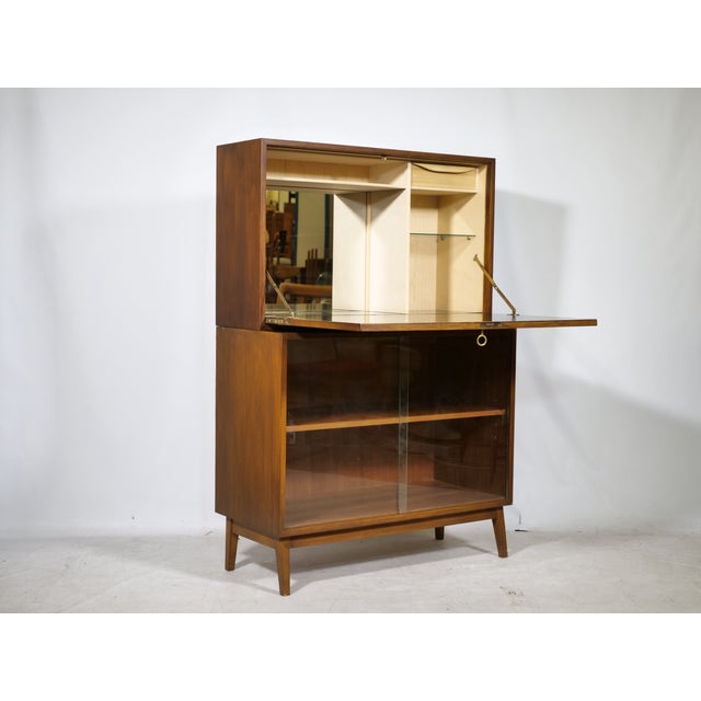 Mid-Century Modern Secretaire in Teak, 1960s For Sale - Image 4 of 10
