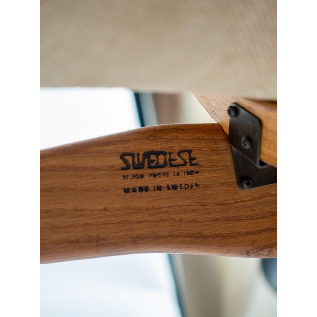 Vintage Yngve Ekström Lamino Lounge Chair for Swedese, Brown Sheepskin For Sale In Pittsburgh - Image 6 of 11