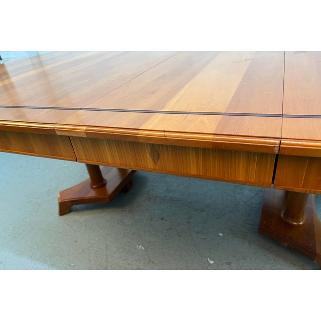 Vintage Expanding Cherry Dining Table by Stickley For Sale - Image 13 of 16