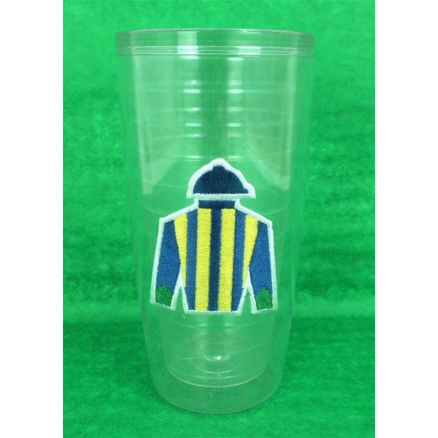 Early 21st Century Mid 20th Century Set X 4 Jockey Silks Tervis Tumbler 16oz Highball Glasses" (New) For Sale - Image 5 of 5