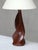 Sculptural Table Lamps in Mahogany by Claude Chauvy, France, 1950s, Set of 2 For Sale - Image 6 of 17