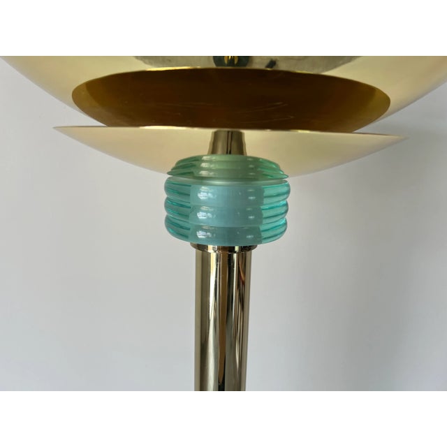 1980's Postmodern Casablanca Torchiere Floor Lamp For Sale - Image 4 of 12