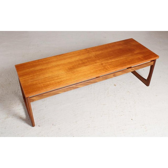 Wood Long Mid-Century Teak Quadrille Coffee Table from G-Plan, 1960s For Sale - Image 7 of 9