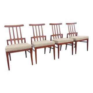Foster McDavid Mid Century Modern Dining Chairs Set of Four 6642 For Sale