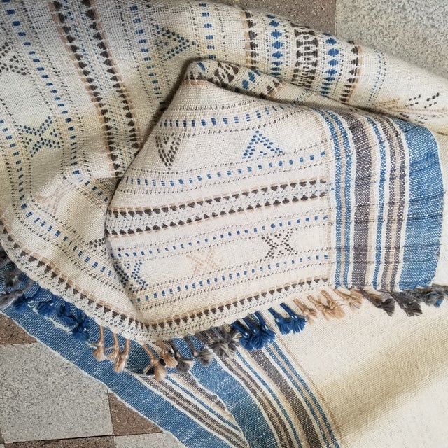 A beautiful Homespun hand woven throw. Each of these throws took 1 week to weave. Made from local sheep. Natural colors...