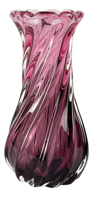 Czech Cased Glass Vase by Josef Hospodka for Chribska Glassworks, 1970s