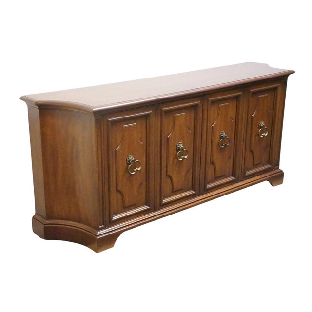 Heritage Heritage Furniture Solid Cherry Italian Neoclassical Style 76" Buffet Sideboard 14-352-30 For Sale - Image 4 of 13