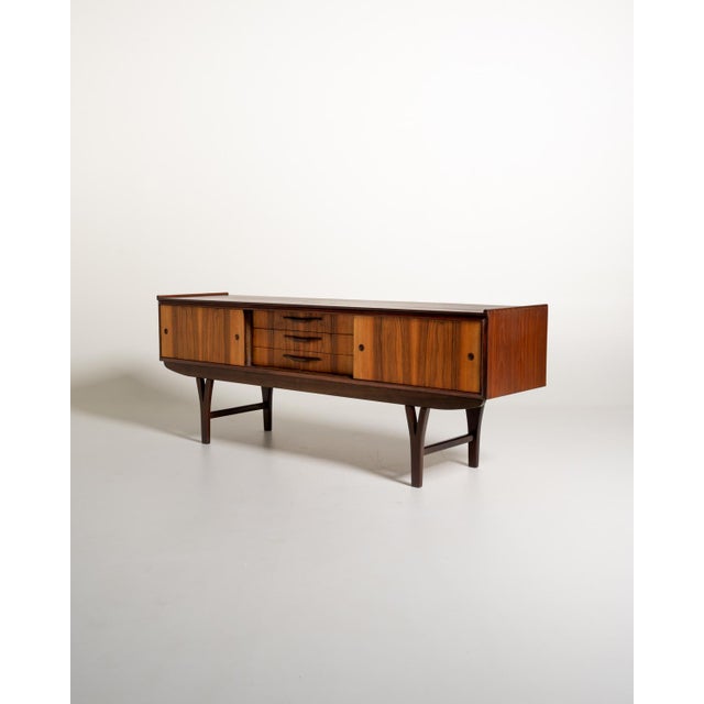 Scandinavian Sideboard in Rosewood and Oak, 1960s For Sale - Image 3 of 12