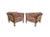 Wood Pair of Vintage Sculpted Armchairs With Funky Fabric For Sale - Image 7 of 7