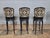 Set of 3 Casa Stradivari Ebonized Designer Swivel Counter Stools Bar Stools For Sale - Image 12 of 12