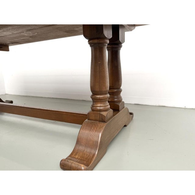 Vintage Farmhouse Table in Oak, 1950s For Sale - Image 9 of 18