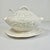 Mid-Century Hollywood Regency Coastal Cream Ware Iris Motif Ironstone Soup Tureen - 3 Piece.Set For Sale - Image 11 of 18