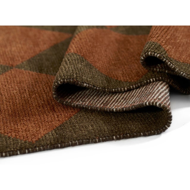 Textile Momeni Willow Copper Hand Woven Area Rug 6'3" X 9' For Sale - Image 7 of 8