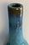 Large Mid-Century Modern Blue Glazed Studio Pottery Stem Vase For Sale - Image 4 of 5