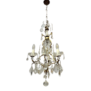 Antique Italian Crystal Chandelier