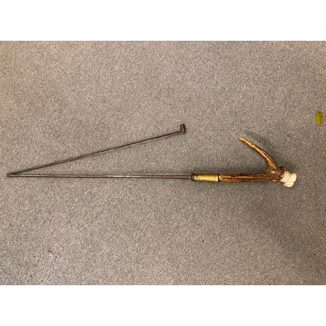 Rare 19th Century Accountant's Cane With Spanish Guard, Circa 1870 For Sale - Image 10 of 12