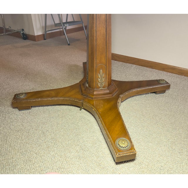 1960s Weiman Sunburst Octagonal Dining Table and Cane-Back Chairs For Sale - Image 10 of 12