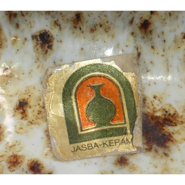 Brown-Orange Fat Lava Ceramic Floor Vase from Jasba, 1970s For Sale - Image 14 of 15