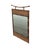 Asian 20th Century Pagoda Style Faux Rattan Metal and Wicker Wall Mirror For Sale - Image 3 of 8