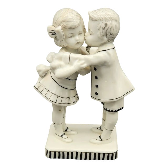 Art Nouveau Porcelain Figurine from Göbel, 1910s-1920s For Sale