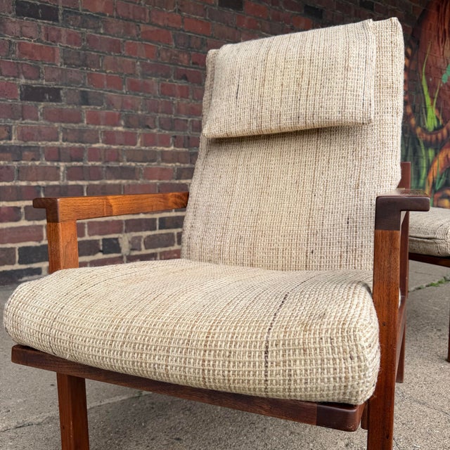 Beige American Studio With Adjustable Recliner With Ottoman by Arden Riddle For Sale - Image 8 of 12