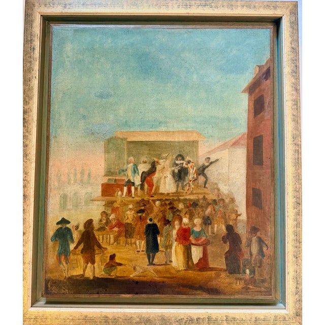 The Actors, Oil Painting on Canvas, 19th Century, France For Sale In New York - Image 6 of 12