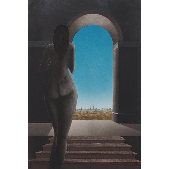 Michel Mathonnat, The Garden of Eden, Original Engraving in Pencil For Sale - Image 6 of 8