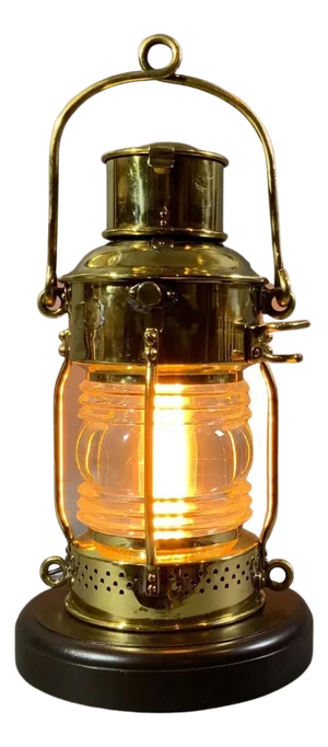 Antique Ships Anchor Lantern by French Maker
