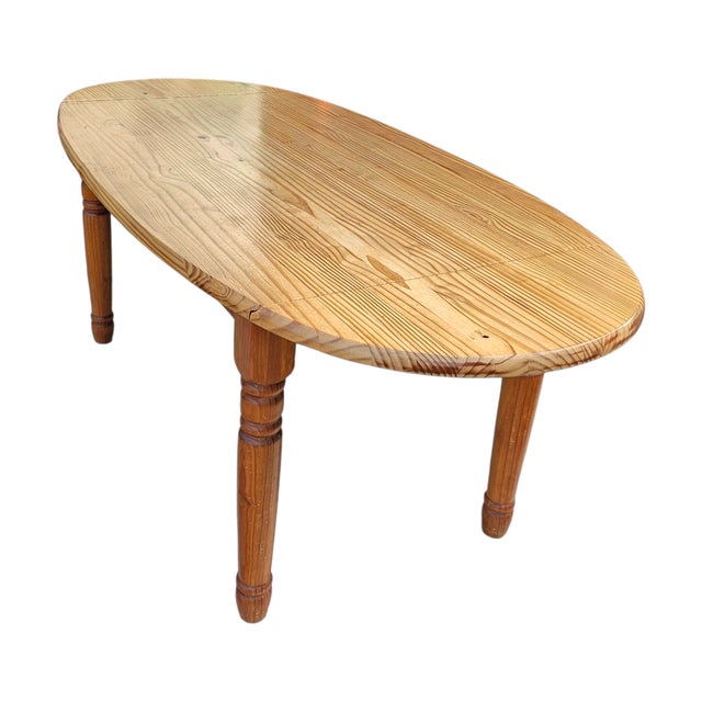 Oval Pine Extendable Dining Table, 1970s For Sale - Image 6 of 18