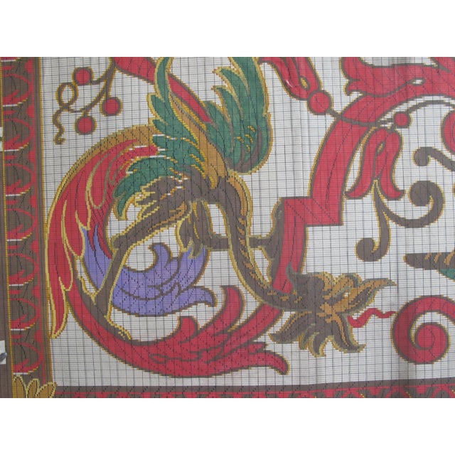 Traditional Antique Textile Design Gouache on Paper For Sale - Image 3 of 8